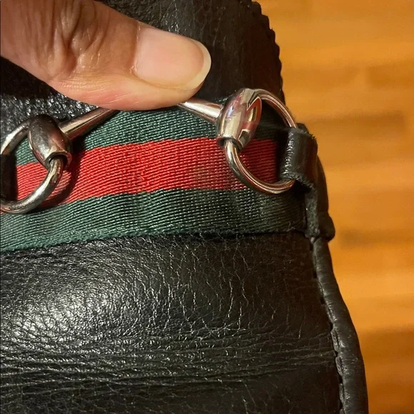 Men Gucci Black Leather Loafers - Picture 16 of 16